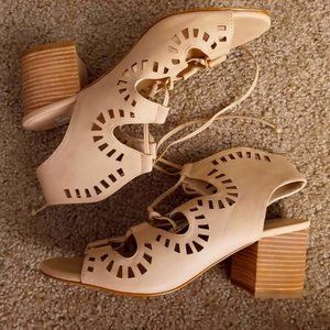 Lace-up Sandal Faux Leather